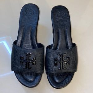 Black Tory Burch Wedges Size 7.5